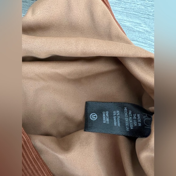 Beach Riot Two-Tone Brown and Blue Bra - Picture 4 of 5